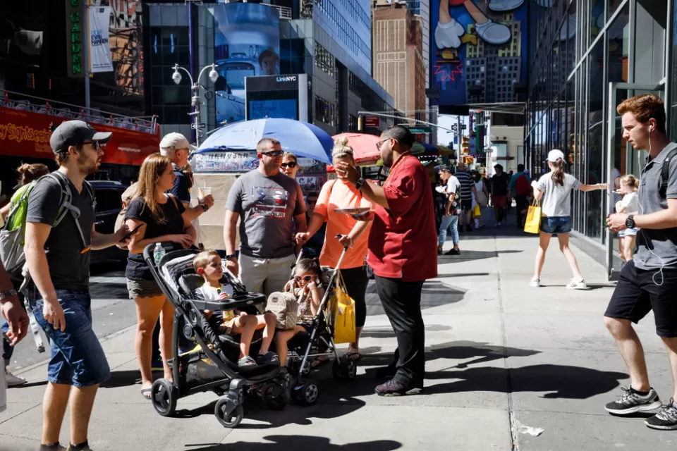 Stroller int he Public Realm
